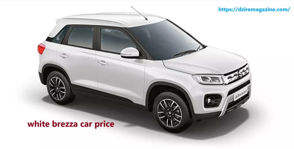 white brezza car price